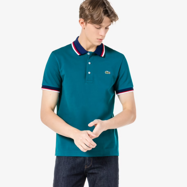 Áo Lacoste Men's Color Matching Semi Fancy Polo PH3461-51G-ZCD - Ảnh 2