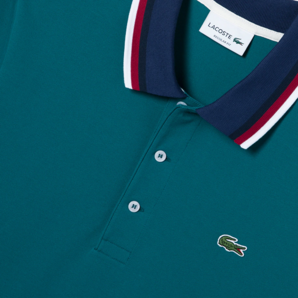 Áo Lacoste Men's Color Matching Semi Fancy Polo PH3461-51G-ZCD - Ảnh 6