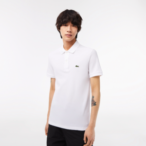 Ao Lacoste Slim Fit Petit Pique Cotton Polo 'White' PH4012-00-001