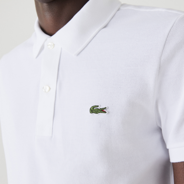 Ao Lacoste Slim Fit Petit Pique Polo 'White' PH4012-51-001