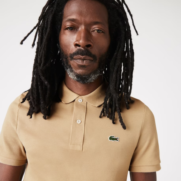 Áo Lacoste Slim fit Polo Shirt 'Beige' PH4012-02S - Ảnh 3