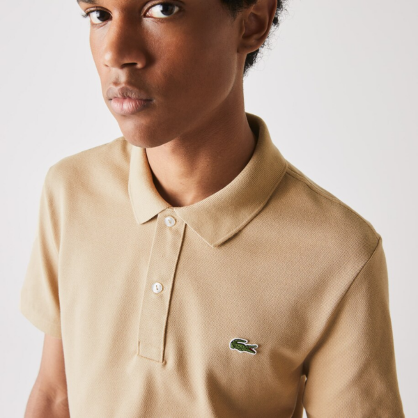 Áo Lacoste Slim fit Polo Shirt 'Beige' PH4012-02S - Ảnh 2