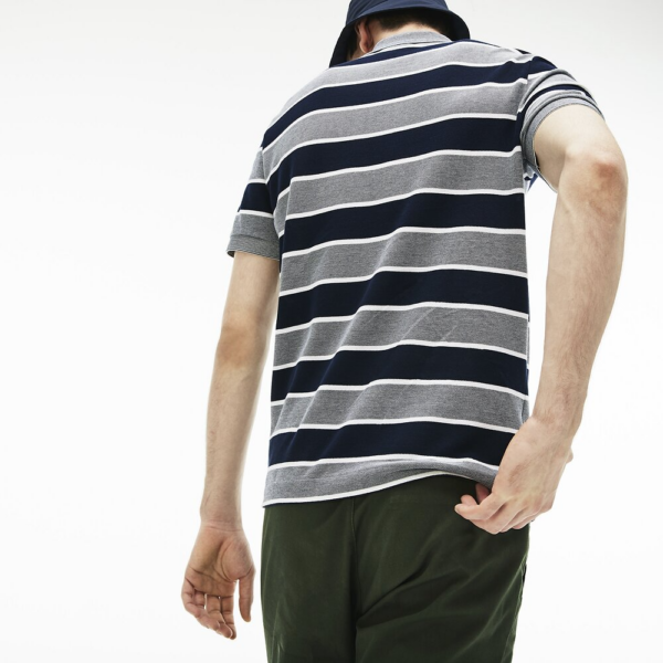Áo Lacoste  Men's Birds Eye Stripe Polo PH4241 - Ảnh 3