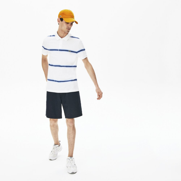 Áo Lacoste Men's Made in France Regular Fit Cotton Piqué Polo Shirt PH5071-BED - Ảnh 3