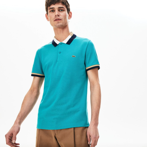 Áo Lacoste Men's Contrast Cotton Polo Shirt PH5095-XN3 - Ảnh 2