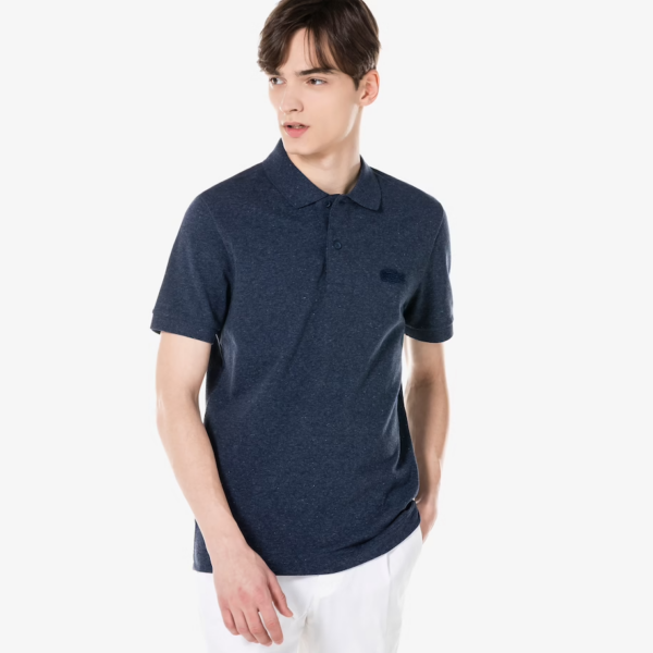 Áo Lacoste Loop Polo Shirt Regular Fit Heathered Cotton Piqué PH5403-51G - Ảnh 2