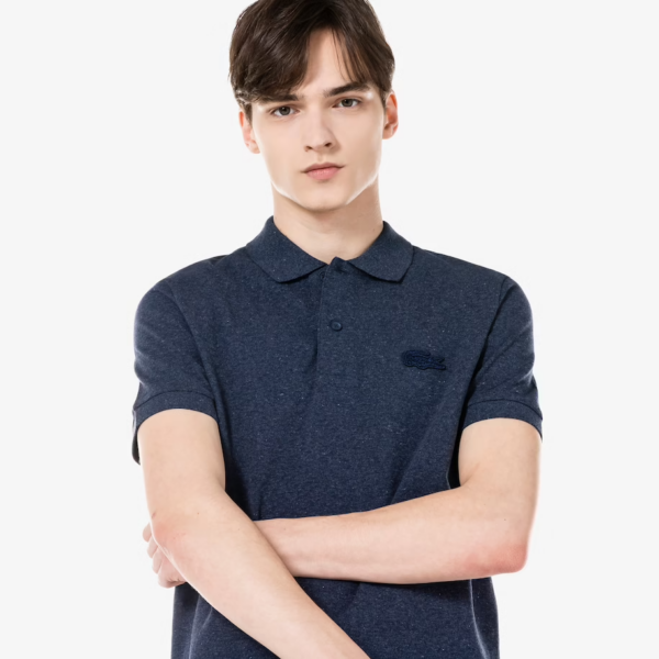 Áo Lacoste Loop Polo Shirt Regular Fit Heathered Cotton Piqué PH5403-51G - Ảnh 4