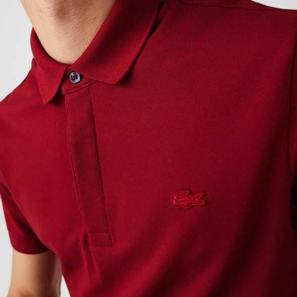 Áo Men's Lacoste Paris Polo Shirt Regular Fit Stretch Cotton Piqué PH5522-Z1Q - Ảnh 6