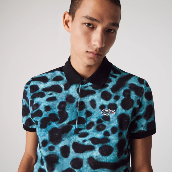 Áo Lacoste Men's National Geographic Print Polo Shirt PH6285-6UU - Ảnh 5