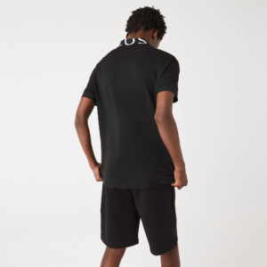 Ao Lacoste Slim Fit Lettered Neck Light Breathable 'Black' PH7647-031