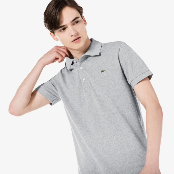 Áo Lacoste Slim Fit Stretch Cotton Piqué Polo 'Silver' PH7937-51GT-CCA - Ảnh 6
