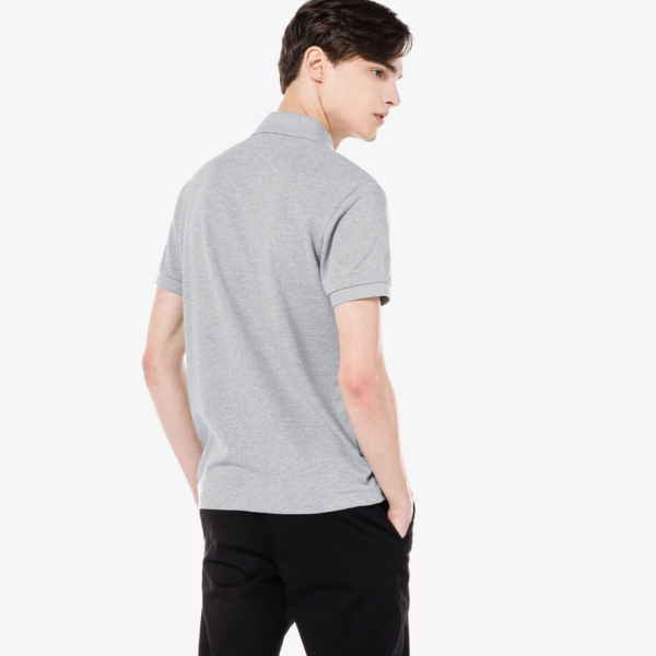 Áo Lacoste Slim Fit Stretch Cotton Piqué Polo 'Silver' PH7937-51GT-CCA - Ảnh 5