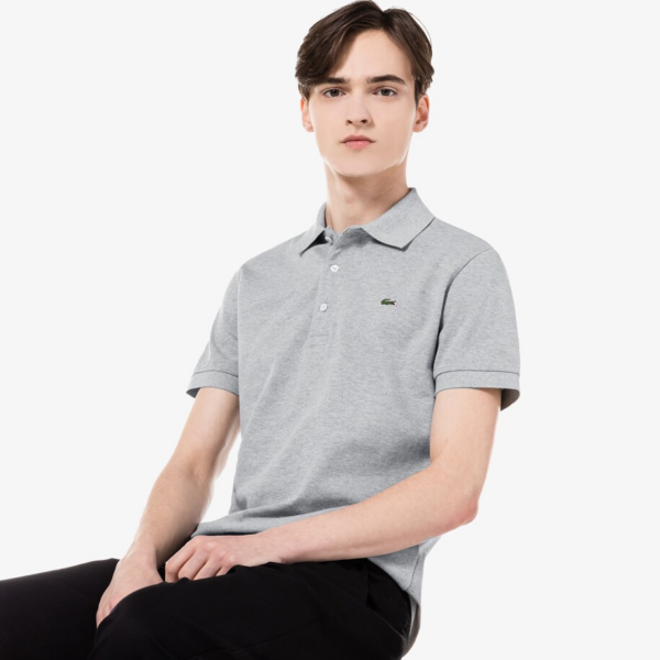 Áo Lacoste Slim Fit Stretch Cotton Piqué Polo 'Silver' PH7937-51GT-CCA - Ảnh 2