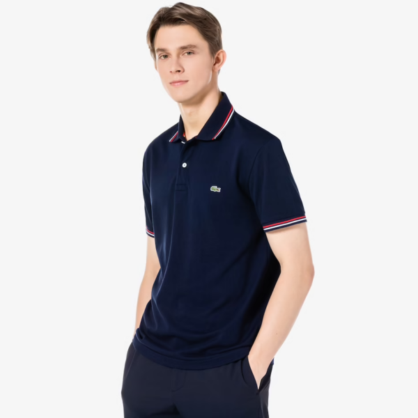 Áo Lacoste BBR Pin Color Short Sleeve Polo PH796E-51G-166 - Ảnh 2