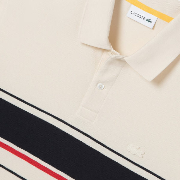 Áo Lacoste Men's Bold Pinstripe Polo PH797E-51G-056 - Ảnh 5