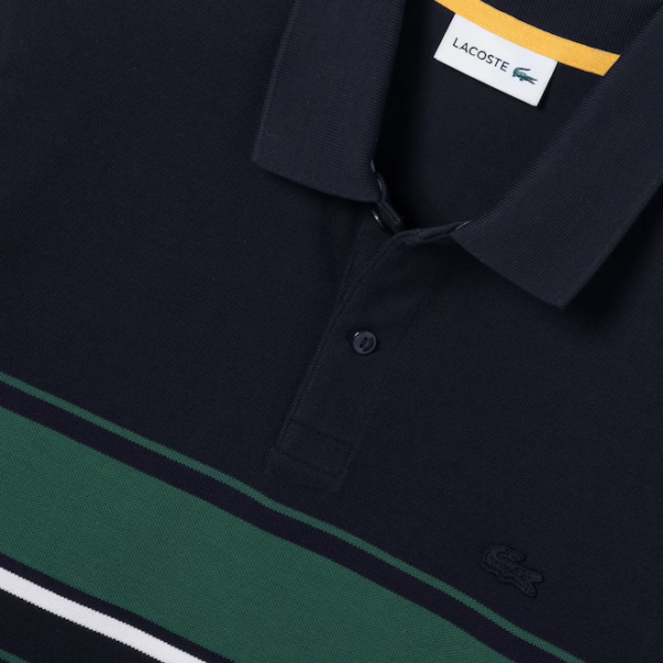 Áo Lacoste Bold Pinstripe Polo PH797E-51G - Ảnh 6