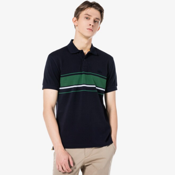 Áo Lacoste Bold Pinstripe Polo PH797E-51G - Ảnh 5