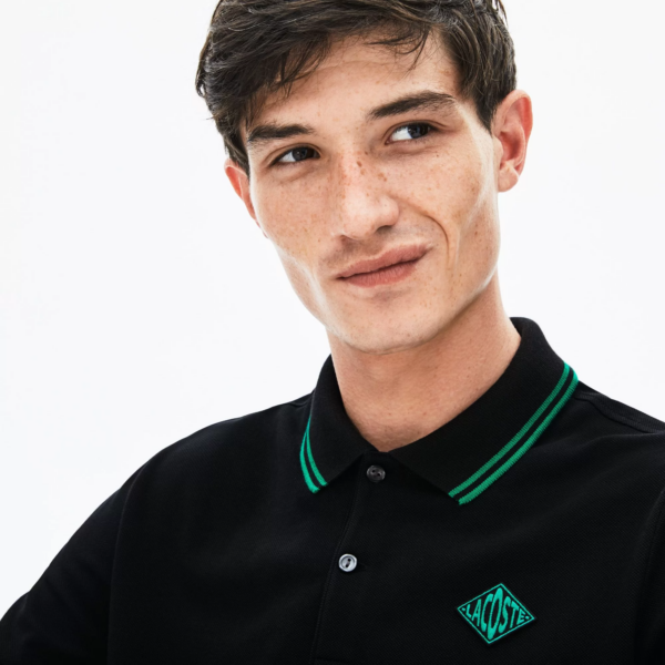 Áo Lacoste Slim Fit Cotton Pique Polo 'Diamond Badge' - Ảnh 6