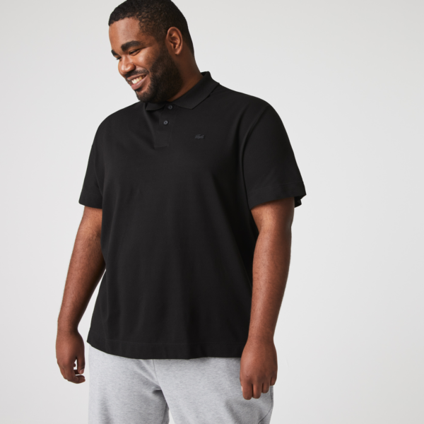 Ao Lacoste Breathable Cotton Pique Polo Shirt 'Black' PH8361-53G-031