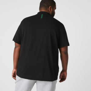 Ao Lacoste Breathable Cotton Pique Polo Shirt 'Black' PH8361-53G-031