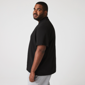 Ao Lacoste Breathable Cotton Pique Polo Shirt 'Black' PH8361-53G-031