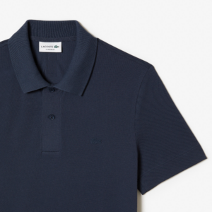 Ao Lacoste Breathable Cotton Pique Polo Shirt 'Blue' PH8361-53G-KXE
