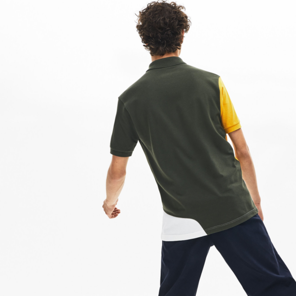 Áo Lacoste L.12.12 Colourblock Piqué Polo Shirt PH8526-22V - Ảnh 3