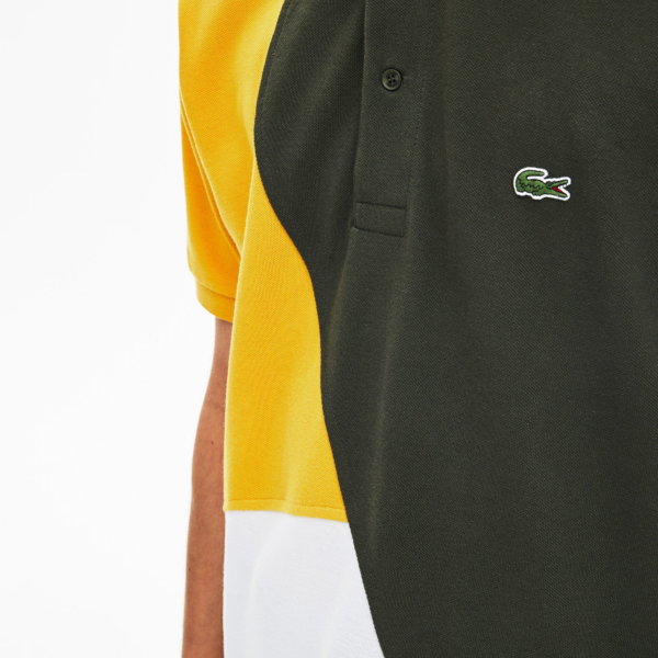 Áo Lacoste L.12.12 Colourblock Piqué Polo Shirt PH8526-22V - Ảnh 2