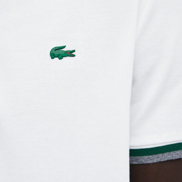 Áo Lacoste Slim Fit Contrast Accents Stretch Pima Piqué Polo - Ảnh 3