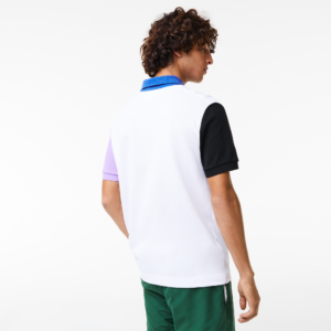 Ao Lacoste Colour Block Petit Pique 'White Black' PH9536-LUC