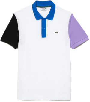 Ao Lacoste Colour Block Petit Pique 'White Black' PH9536-LUC
