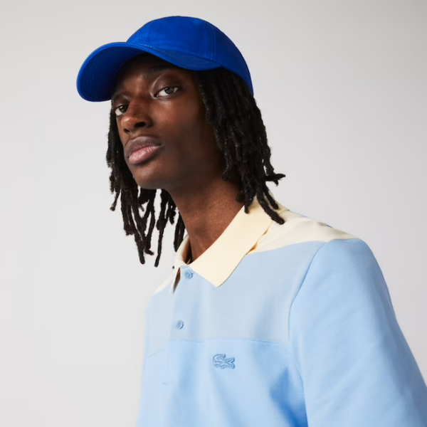 Áo Lacoste Gradient Color Block Polo Blue PH9719-51G - Ảnh 3