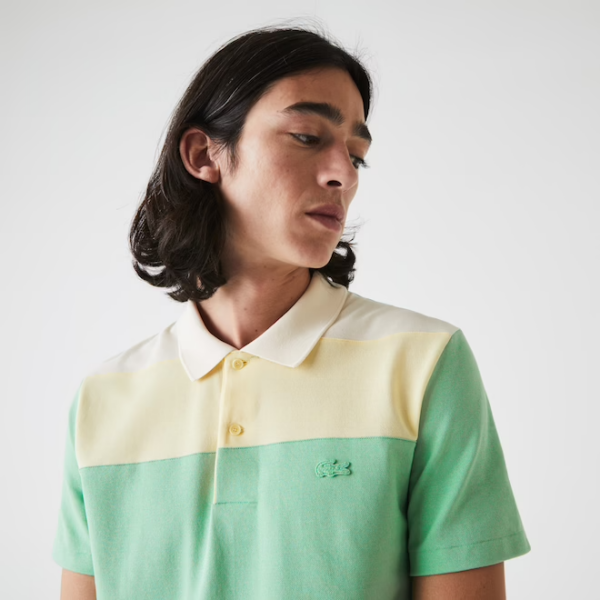 Áo Lacoste Gradient Color Block Polo Green PH9719-51G - Ảnh 3