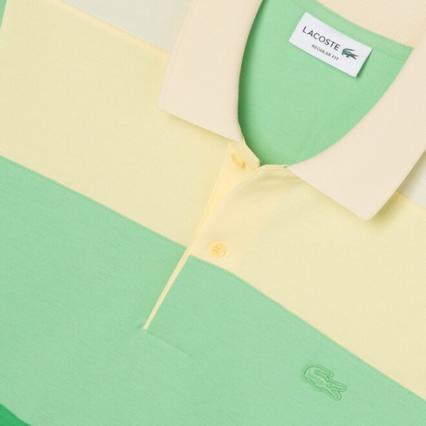 Áo Lacoste Gradient Color Block Polo Green PH9719-51G - Ảnh 5