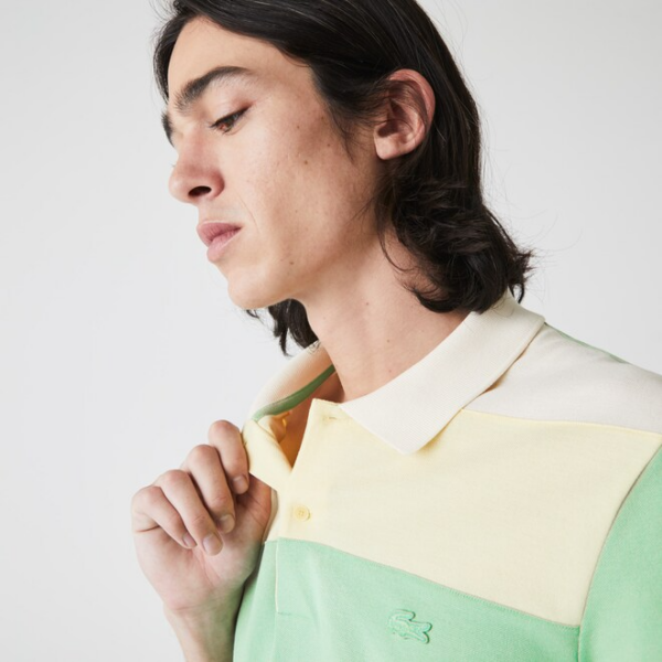 Áo Lacoste Gradient Color Block Polo Green PH9719-51G - Ảnh 4