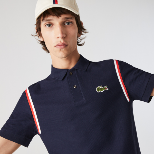 Áo Lacoste Made In France Regular Fit Organic Cotton Polo Shirt PH9728-166 - Ảnh 5