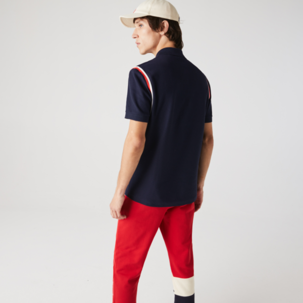 Áo Lacoste Made In France Regular Fit Organic Cotton Polo Shirt PH9728-166 - Ảnh 4