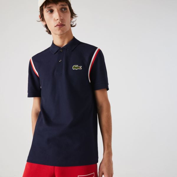 Áo Lacoste Made In France Regular Fit Organic Cotton Polo Shirt PH9728-166 - Ảnh 3
