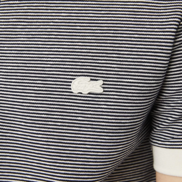 Áo Lacoste Regular Fit Striped Cotton Polo Shirt PH9729-GA3 - Ảnh 2