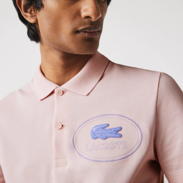 Áo Lacoste Slim Fit Embroidered Crocodile 'Pink' PH9733-ADY - Ảnh 2