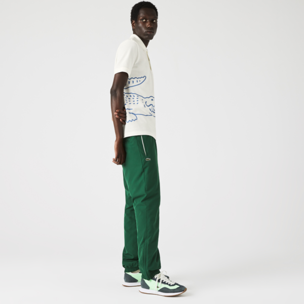 Áo Lacoste Men's Crocodile Print White Polo Shirt PH9739-70V - Ảnh 3