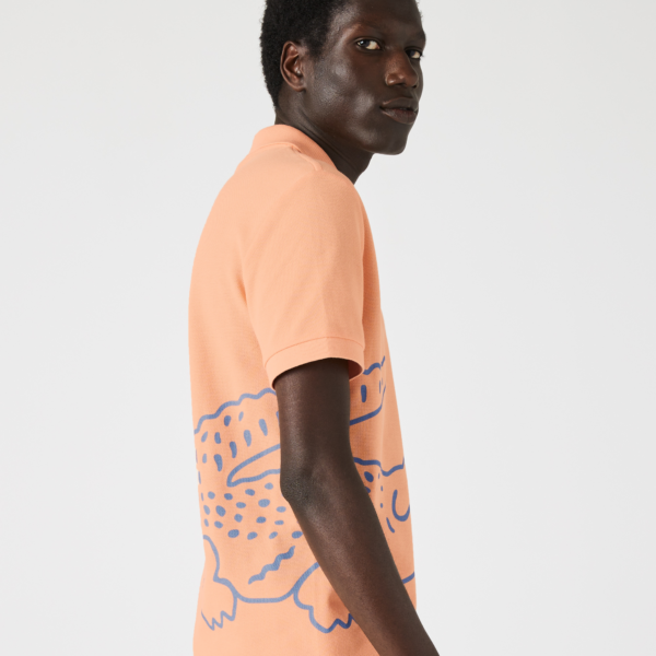 Áo Lacoste Regular Fit Crocodile Print Polo PH9739-HEB - Ảnh 5