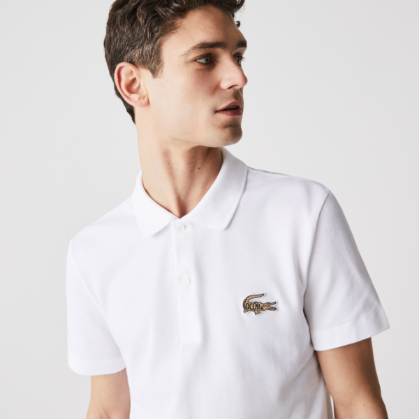 Áo Men’s Lacoste Regular Fit Badge Cotton Piqué Polo Shirt PH9761-001 - Ảnh 7