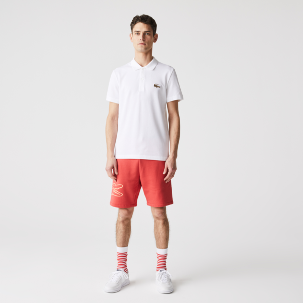 Áo Men’s Lacoste Regular Fit Badge Cotton Piqué Polo Shirt PH9761-001 - Ảnh 6
