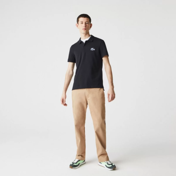 Áo Men’s Lacoste Regular Fit Badge Cotton Piqué Polo Shirt PH9761-HDE - Ảnh 2