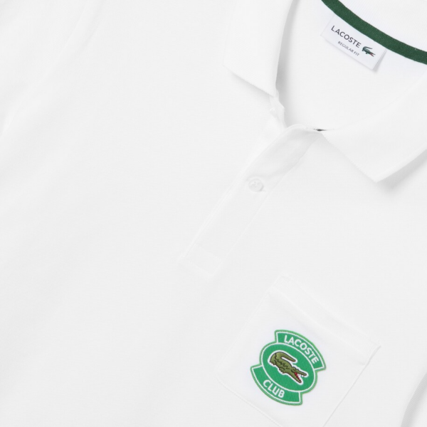Áo Lacoste Men's Pocket Cotton Piqué Polo PH9762-51G-001 - Ảnh 7