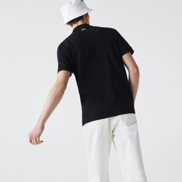 Áo Lacoste Men's Heritage Regular Fit Badge Cotton Pique Polo Shirt PH9764-HDE - Ảnh 4