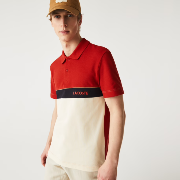 Áo Lacoste Men's Color Matching Cotton Pique Polo PH9766-51G-LA0 - Ảnh 3