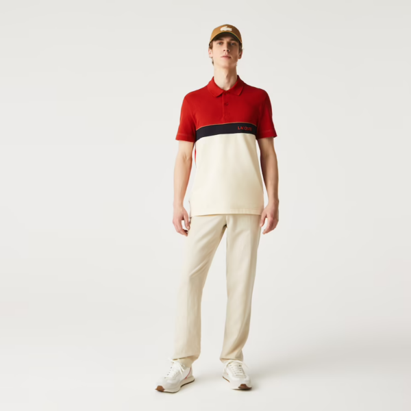 Áo Lacoste Men's Color Matching Cotton Pique Polo PH9766-51G-LA0 - Ảnh 2