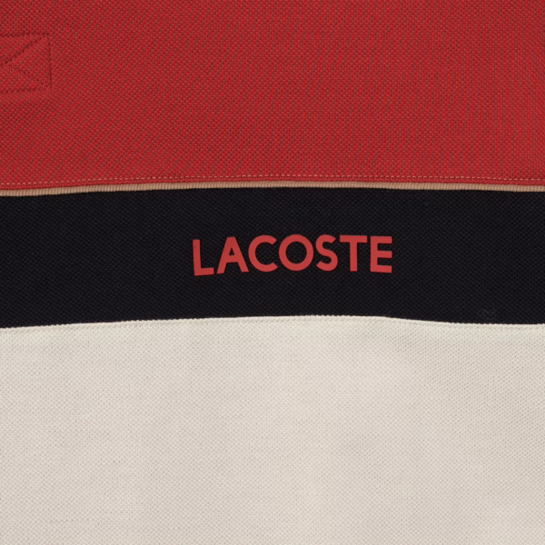 Áo Lacoste Men's Color Matching Cotton Pique Polo PH9766-51G-LA0 - Ảnh 6